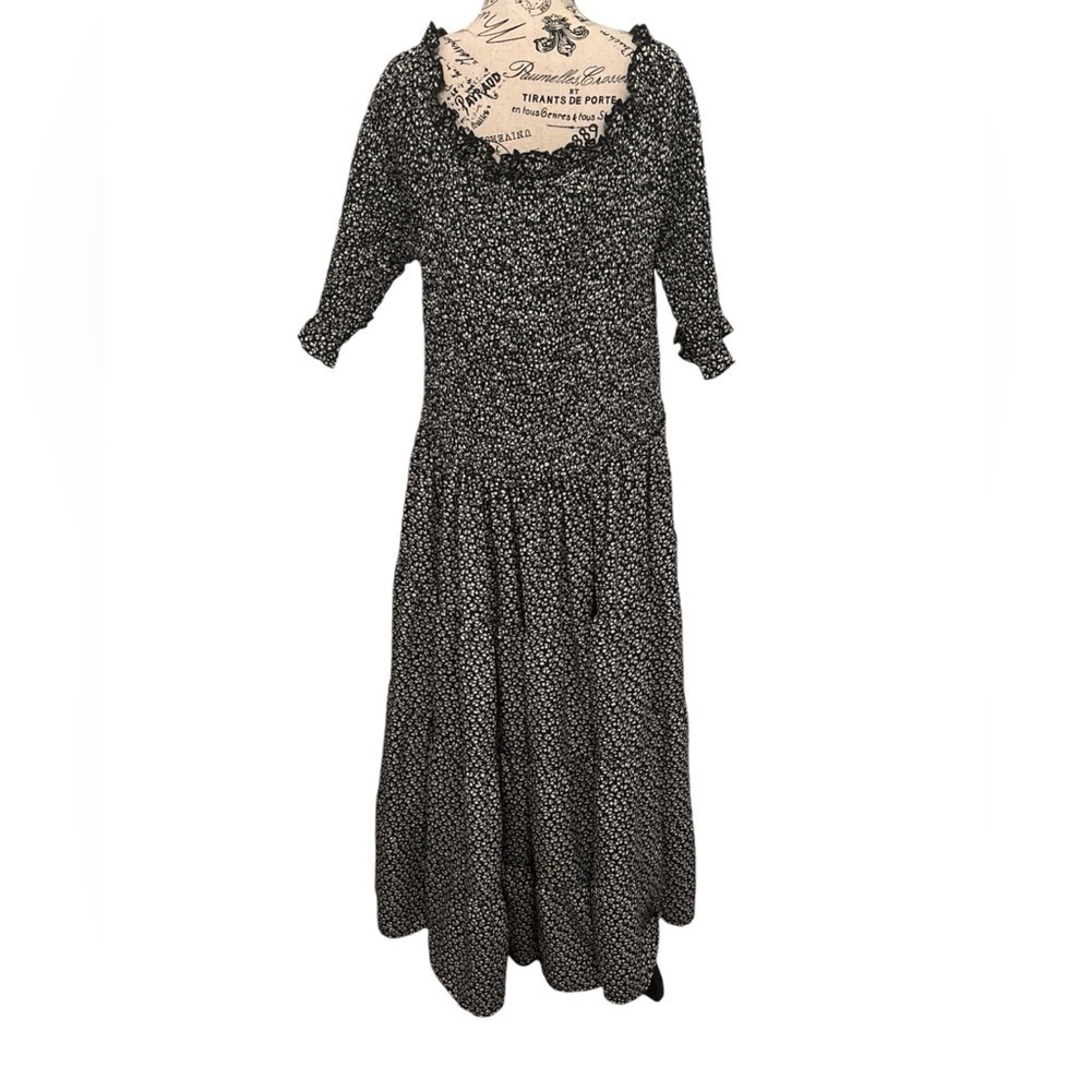 Orange Creek Los Angeles MIDI Dress Women's Size  2x Black & White Used …